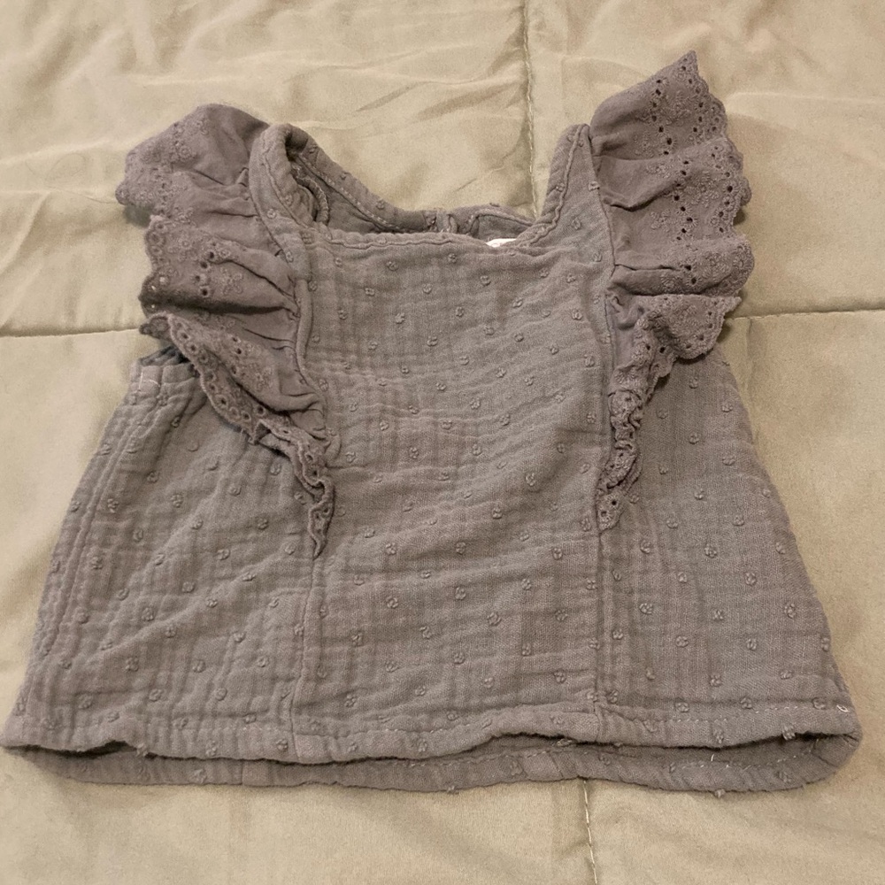 Grayson Mini Green Lace Blouse 12m